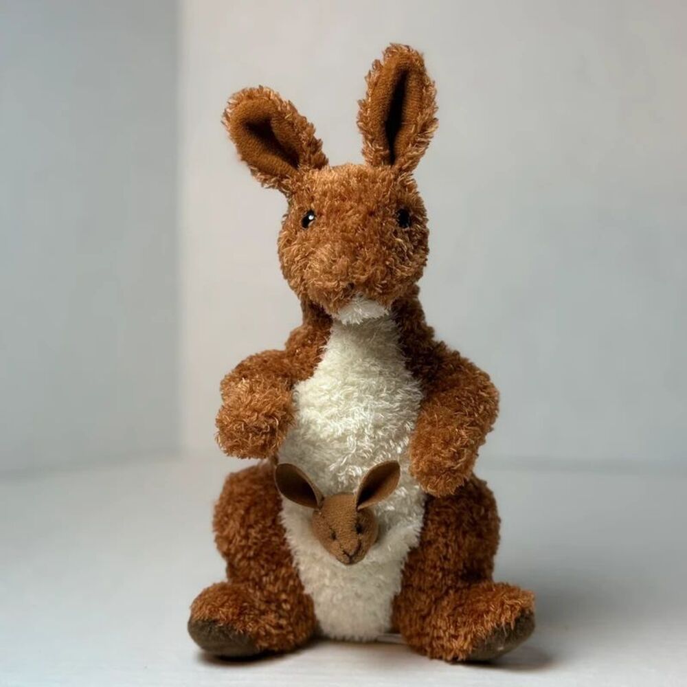 Douglas Cuddle toys Kangaroo W/Baby plush 8in